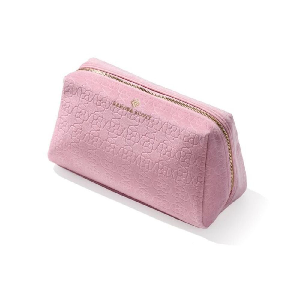 Kendra Scott -  Large Filigree Cosmetic Case - Light  Pink